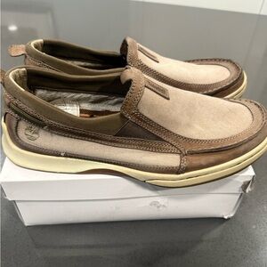 Men's Timberland Brown Slip-On Shoes 10.5